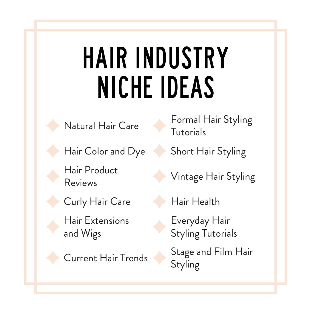 hair industry niche ideas