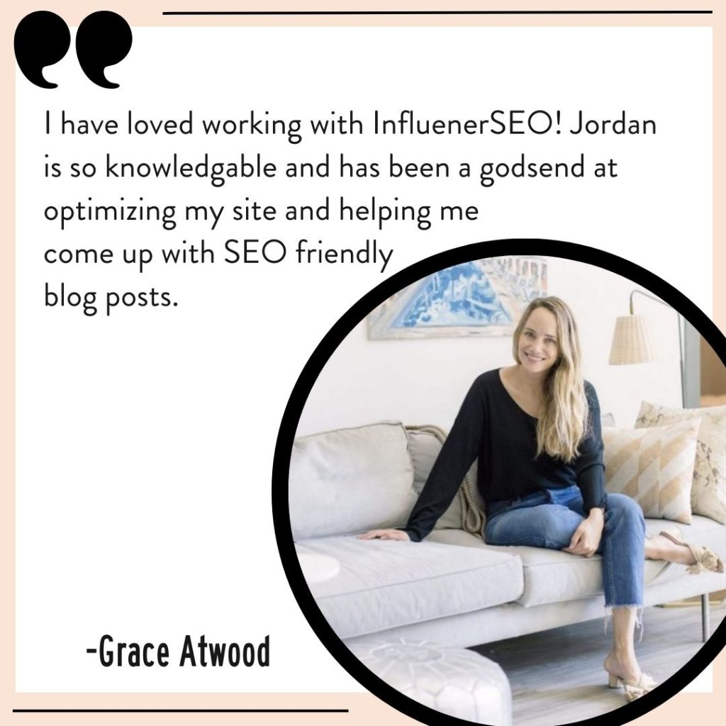 InfluencerSEO review from Grace Atwood