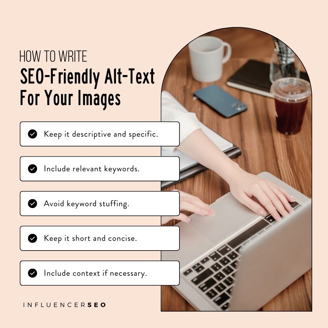 how to write seo friendly alt text for your images