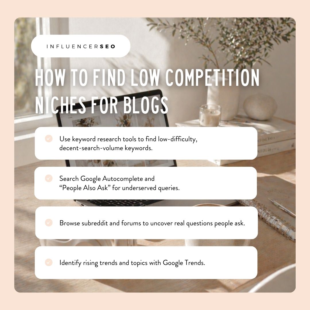 How to Find Low Competition Niches for Blogs